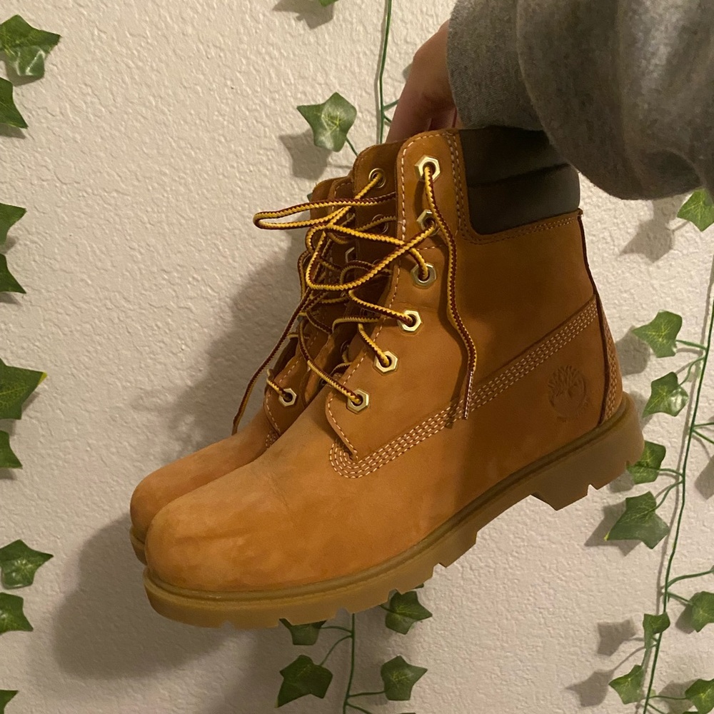 Timberland Boots Shoes Brown Leather Womens 6
